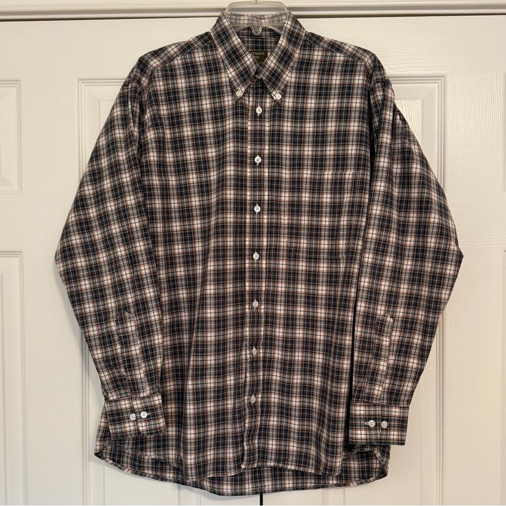 Gitman Brothers Plaid Button Down Shirt L